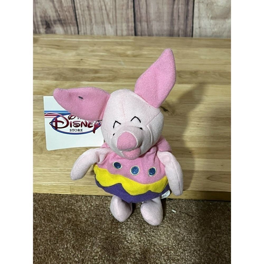 NEW Disney Mini Bean Bag EASTER EGG Piglet 8" Winnie The Pooh Plush Toy 1999